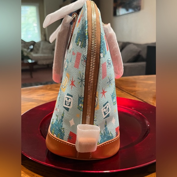 Disney Dooney and Bourke Fantasyland Zip Satchel - Picture 6 of 14